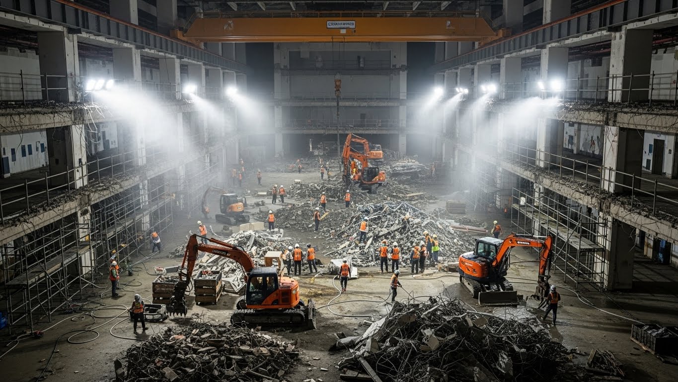 철거 현장 실시간 영상