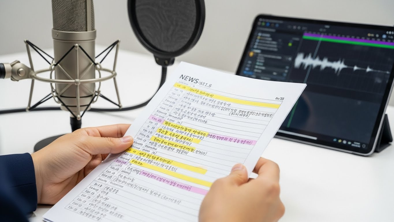 발음 및 원고 리딩 훈련