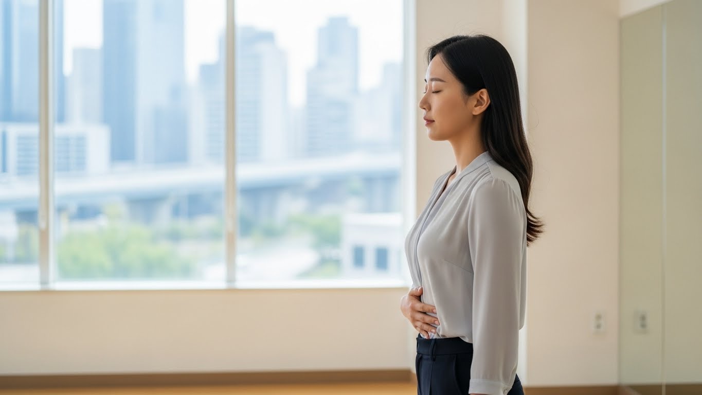 복식 호흡 훈련