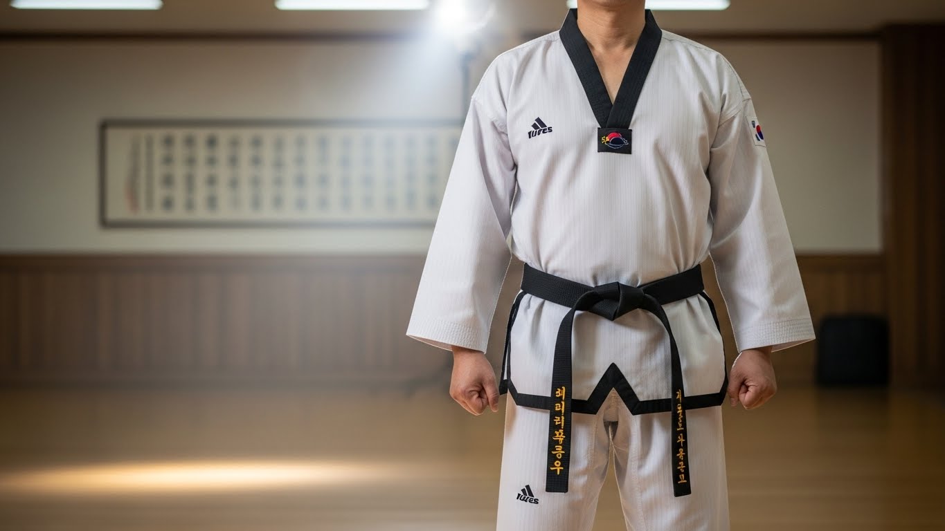 용인대 바른태권도 관장님 뒷모습