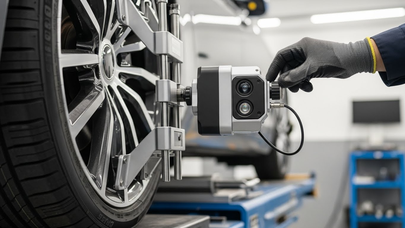 3D 휠 얼라인먼트 작업