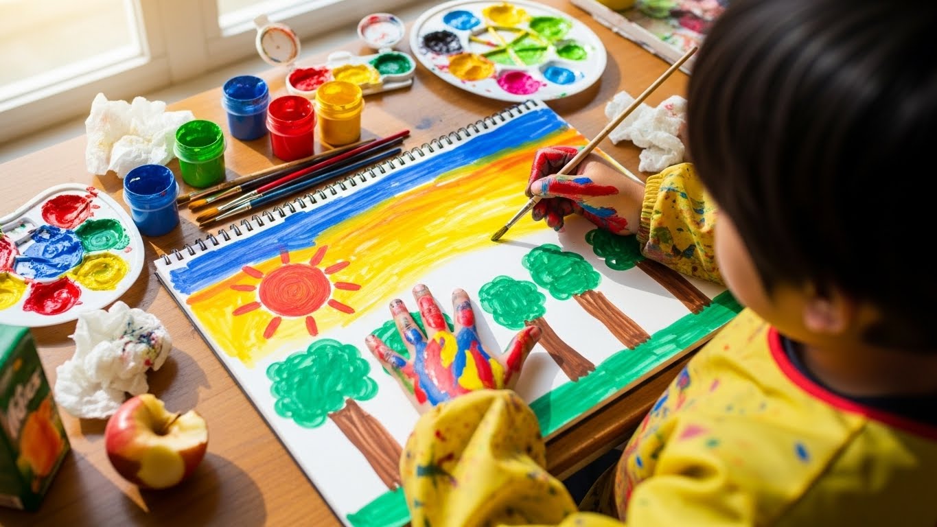 미술 치료 장면