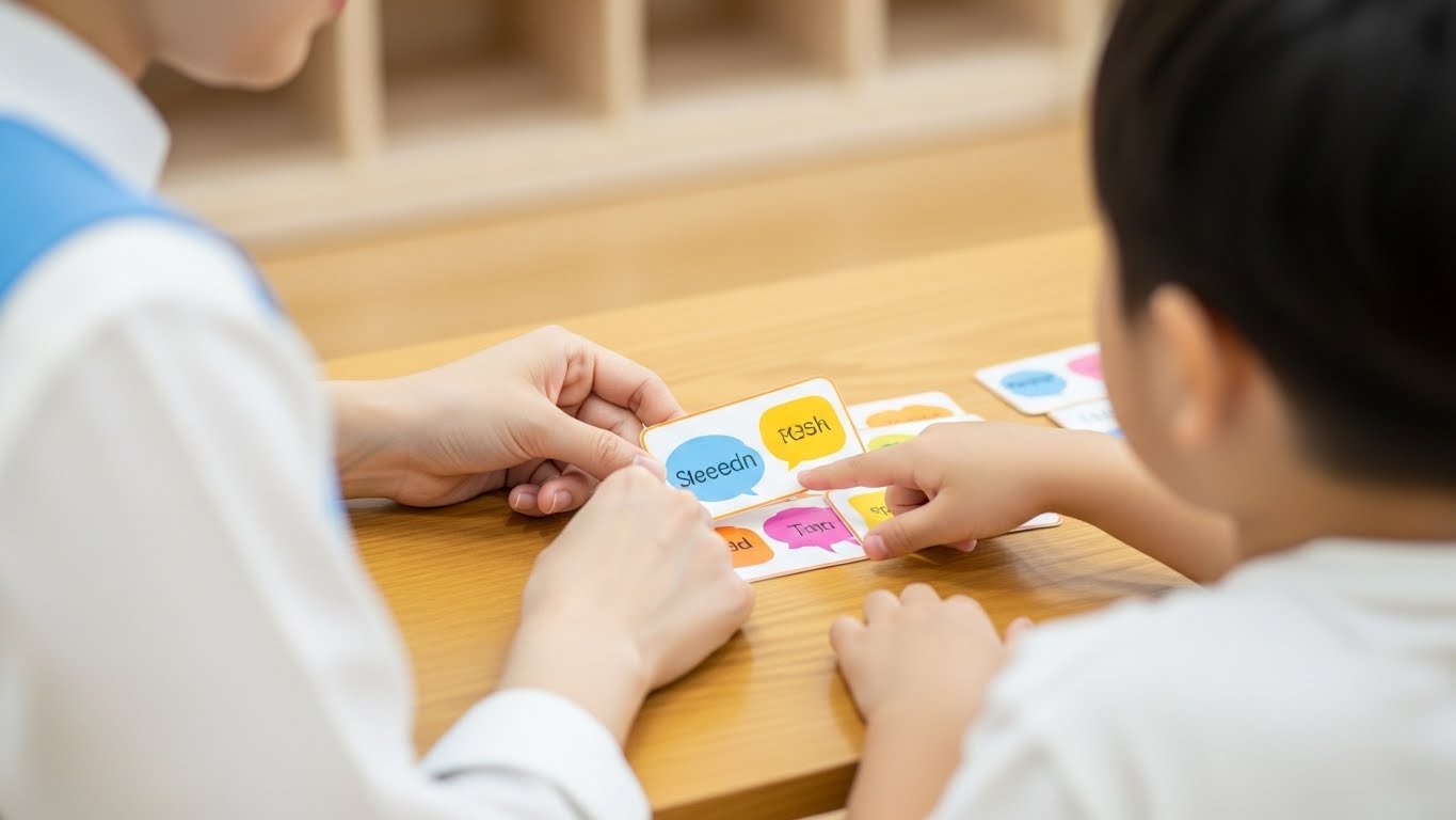 언어 치료 수업 장면